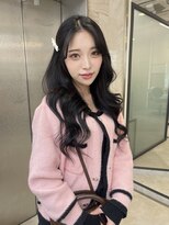 リリー(Lilley)&nbsp;くすみベージュ×姫カットレイヤー×韓国風巻き【ayana】