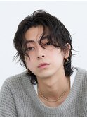 福岡大名サーフカール波巻きスパイラルパーマメンズボブロン毛