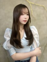 髪質改善縮毛矯正レイヤーカット顔周り前髪韓国ミニウルフ/池袋