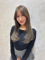 アンククロス 青山店(ANKH CROSS)&nbsp;ロアエクステ/レイヤーカット/オリーブカラー