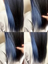 グルグル 新小岩店(GULGUL)&nbsp;ネイビー　ロング　インナーカラー