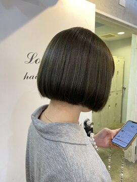 ロア ヘアーコーディネート 四条烏丸店(LoRE hair coordinate) 切りっぱなしなミニボブ／斉藤