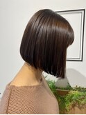 大人かわいいツヤ感ショートボブ