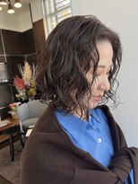 ドロップ レディースパーマ + カラー