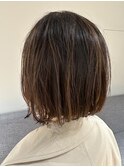 丸みボブ丸みショートレイヤー骨格補正30代40代50代◎高崎