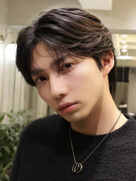 ロンドオム 池袋(Lond Homme) men's/メンズ/ダウンパーマ/黒染め/韓国/ブルーブラック/池袋