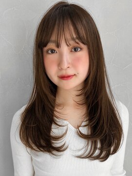 アグノス 青山(Agnos) ダークアッシュレイヤーカットこなれヘアくびれヘア美髪前髪