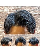 アールドボーテ 理容室(R de Beaute)&nbsp;銀座 七三分け ウェーブパーマ