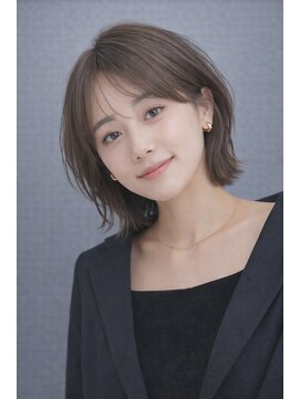 レム 仙台店(L.E.M) 【レイヤーボブ/透明感ブラウンカラー】