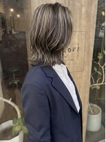 ニコリヘアワークス(nicori hair works)&nbsp;ミディアム×レイヤー×ハイライト2