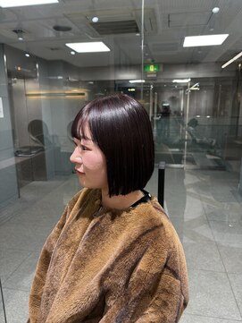 エイト ホワイト 札幌駅前店(EIGHT white) ピンクブラウン×ボブ