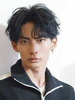 ビカム 名駅(become) 【ニュアンスシャドウパーマ】センターパート【フェザーパーマ】