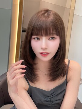 パルス ヨコハマ(PULSE yokohama) 小顔レイヤーカット/アッシュベージュ/ハッシュカット