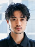 原宿ルーズパーマ無造作パーマラウンドマッシュウルフ刈り上げ