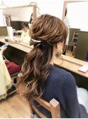 ハーフアップアレンジ