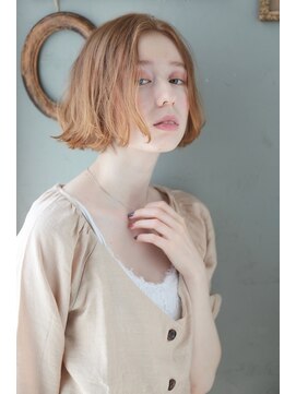 ネオリーブアイム 横浜西口店(Neolive aim) ワンカール外ハネパーマボブ