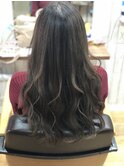 ミルクティーベージュハイライト立体感カラー