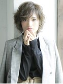 【神田安優奈】無造作パーマのセンシュアルショートボブ