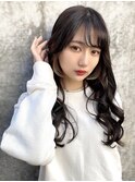イヤリングカラー　ハイトーン 　インナー　オフィスヘア