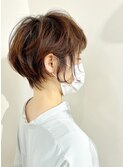 【パーマ】ショートボブの簡単スタイリングパーマ