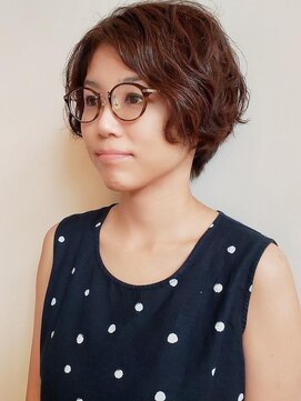 トップヘアー ガーデンヴィラ 安城(Garden Villa) エアリー美フォルムショートボブ/ボブパーマ/前髪パーマ