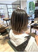 ホワイトシルバーバレイヤージュ