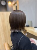 イメチェン/フルバング/似合わせカット/レッドブラウン/髪質改善