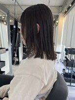 アクアオモテサンドウ(ACQUA omotesando)&nbsp;△透明感カラーダブルカラーオリーブグレージュロブヘア髪質改善