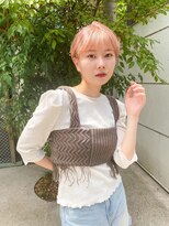 アンバー 池袋(amber)&nbsp;切りっぱなしボブ/美髪/ピンクブラウン[池袋駅]