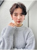 前髪長め大人小顔ショート30代40代50代 藤沢