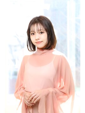 アエレ(Aere) 【Aere池袋】BOB×シースルーバング×サファリベージュ☆小林