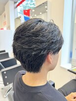 オーシャントーキョー 仙台(OCEAN TOKYO)&nbsp;シースルーセンターパート韓国マッシュ黒髪刈り上げツーブロック