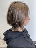 菱形◆シルエットのウルフ　ウルフカット