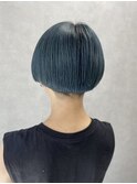 【山本　直幸】刈り上げボブ×ダブルカラーグリーン