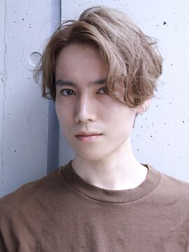 インセプション 銀座(INCEPTION) センターパート/スペインカールニュアンスパーマ/ダークアッシュ