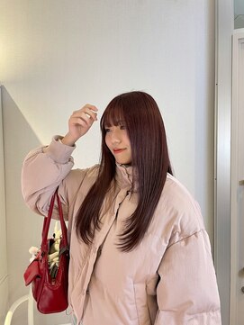 アム(amu) 暖色カラー/ワインレッド/チェリーレッド/ブリーチカラー