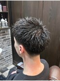 スパイキーショート/スペインカール<理容室>[メンズ/床屋/神田]