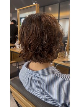 ノラ ギンザ(NORA GINZA) ボブパーマウルフボブパーマゆるめパーマ癖毛風パーマ銀座