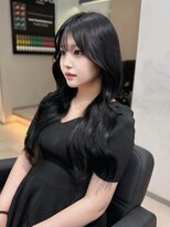 ラピス 福岡天神店(Lapis) ブルーブラック×エクステ80枚