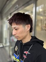 アッシュ 等々力店(Ash) spiky short × red brown