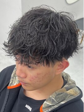 ジーニー 新百合ヶ丘(Genie) ダークアッシュニュアンスパーマ韓国マッシュベリーショート