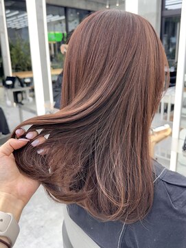 ビューブルー 亀戸錦糸町(VIEW BLUE) ◎小顔レイヤーバーガンディロングミディアム似合わせ前髪