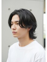 ロンドプランタン 恵比寿(Lond Printemps) ★メンズミディアム/ミディアムパーマ/ニュアンスデザイン