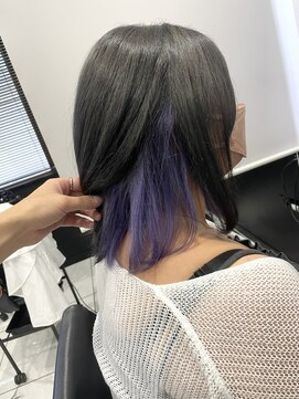 ヘアーデザイン ジェルム(Hair Design germe) パープルインナーカラー