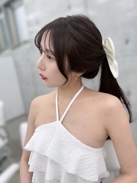 フォンズ(FONS) 透明感ショコラグレージュ/顔周りカット/シースルー前髪/表参道