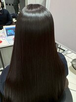 アース 南福島店(HAIR&MAKE EARTH)&nbsp;縮毛矯正で艶髪に　ハンドブローのみ！