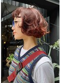 【mii】外国人風ボブ × 赤みブラウン