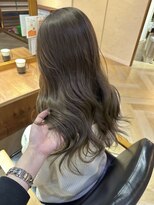 ラフ バイ マグ 南松本(R.A.F. by Mag)&nbsp;夏カラーブリーチなしダブルカラーオリーブカラーレイヤーカット