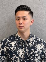 フジヤマバーバーショップ アジト(FUJIYAMA BARBER SHOP ajito)&nbsp;サイドパート×フェードスタイル メンズ/明石/西明石/大久保