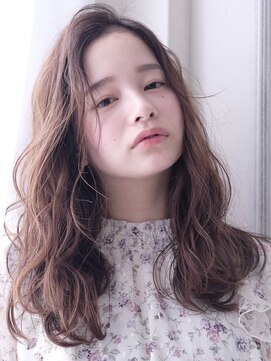 アヴァンス 広島本通店(AVANCE.) ふんわりロング×ラフニュアンスカール×グレージュ